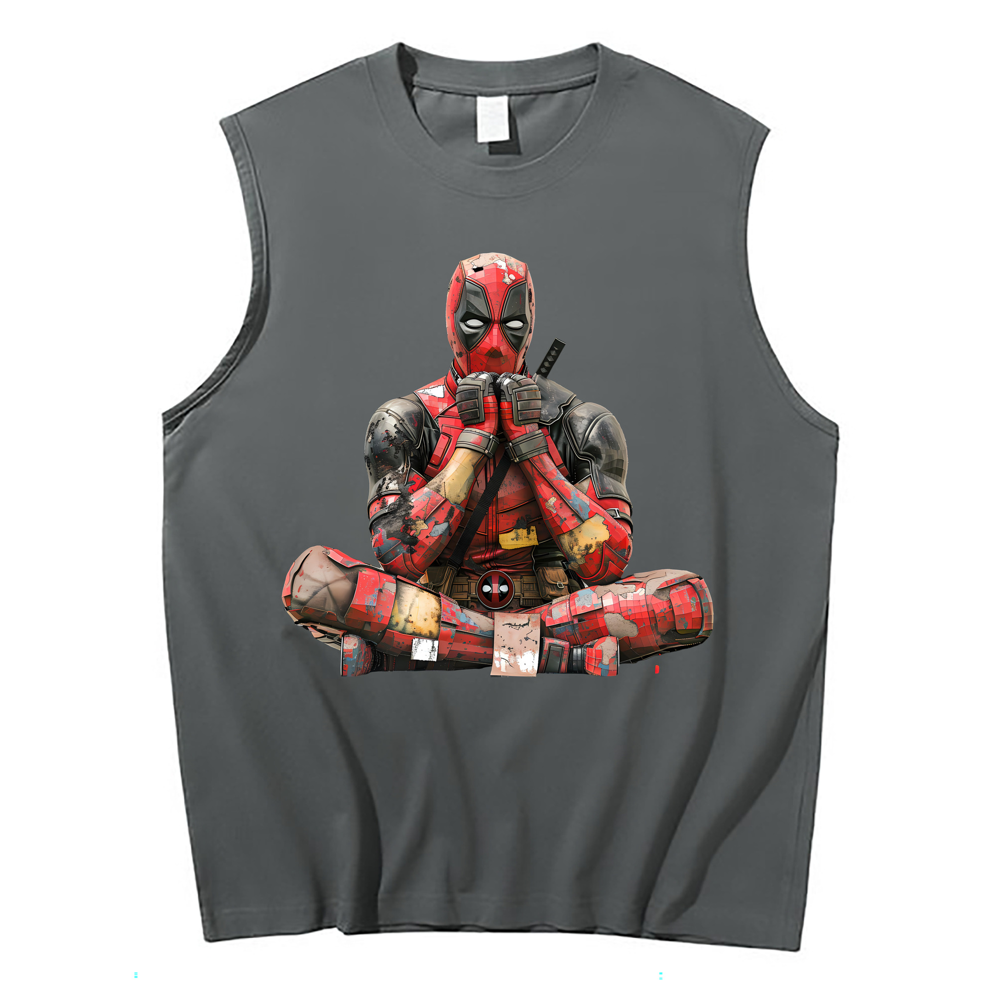 （画像用） Deadpool デッドプール コットン100％タンクトップ（フロントプリント）